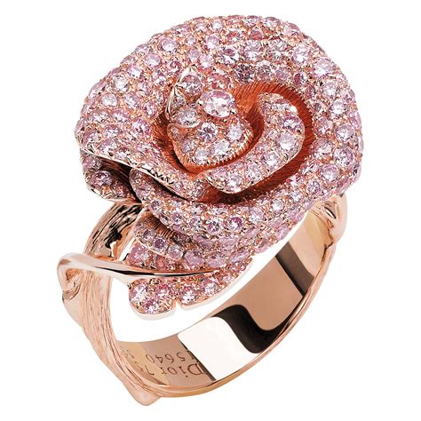 dior ring rose|vintage Dior ring.